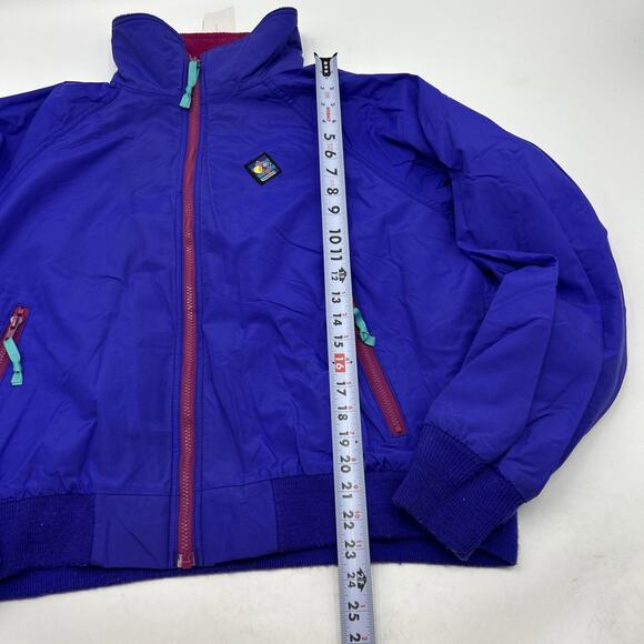 Vintage Woolrich Sigmet Gear Jacket Women’s XL PURPLE Fleece Lined Ski USA MADE - Picture 4 of 10